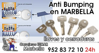 Cerraduras y llaves Anti Bumping en Marbella Cerrajeros