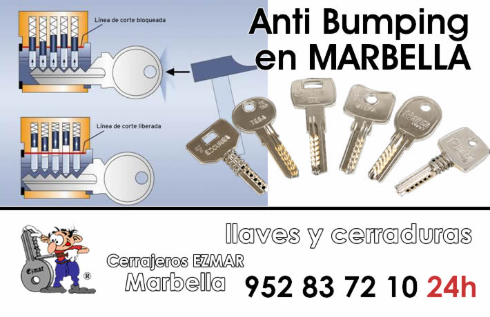 Cerraduras y llaves Anti Bumping en Marbella