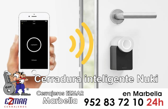 cerraduras inteligentes en cerrajeros ezmar marbella nuki