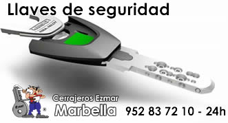 Copia de llaves de seguridad Ezmar Cerrajeros Marbella