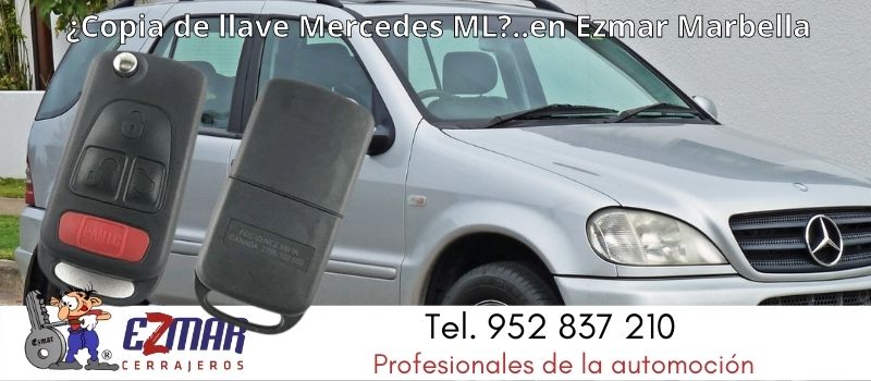 copia de llave Mercedes ML ezmar en marbella