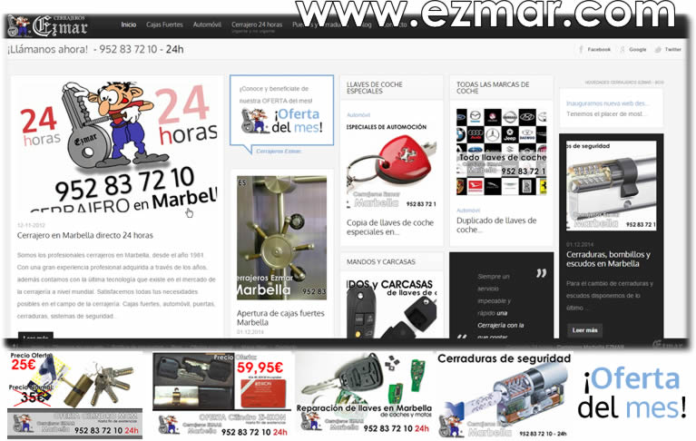 nueva web 2015 ezmar cerrajeros en marbella