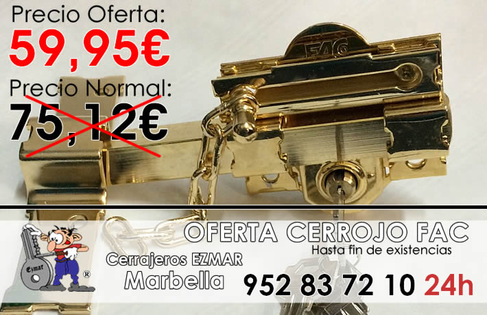 oferta cerrojo fac marbella ezmar cerrajeros